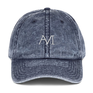 F-FIVE AVI Logo Vintage Cotton Twill Dad Hat (4 colors)