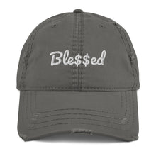 Load image into Gallery viewer, Ble$$ed F-FIVE Distressed Dad Hat (3 colors)
