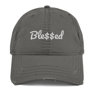 Ble$$ed F-FIVE Distressed Dad Hat (3 colors)