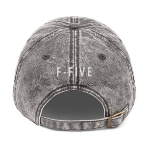 F-FIVE AVI Logo Vintage Cotton Twill Dad Hat (4 colors)