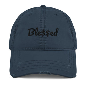 Ble$$ed F-FIVE Distressed Dad Hat (4 colors)